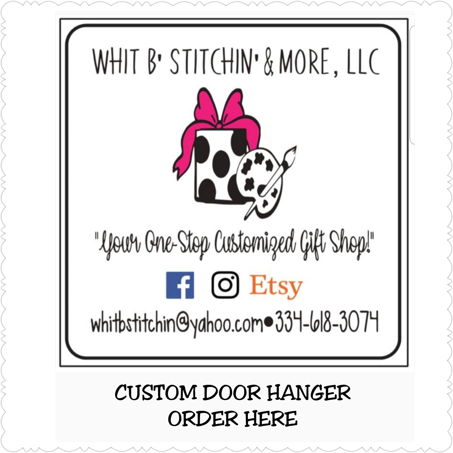 CUSTOM BABY DOOR HANGERS