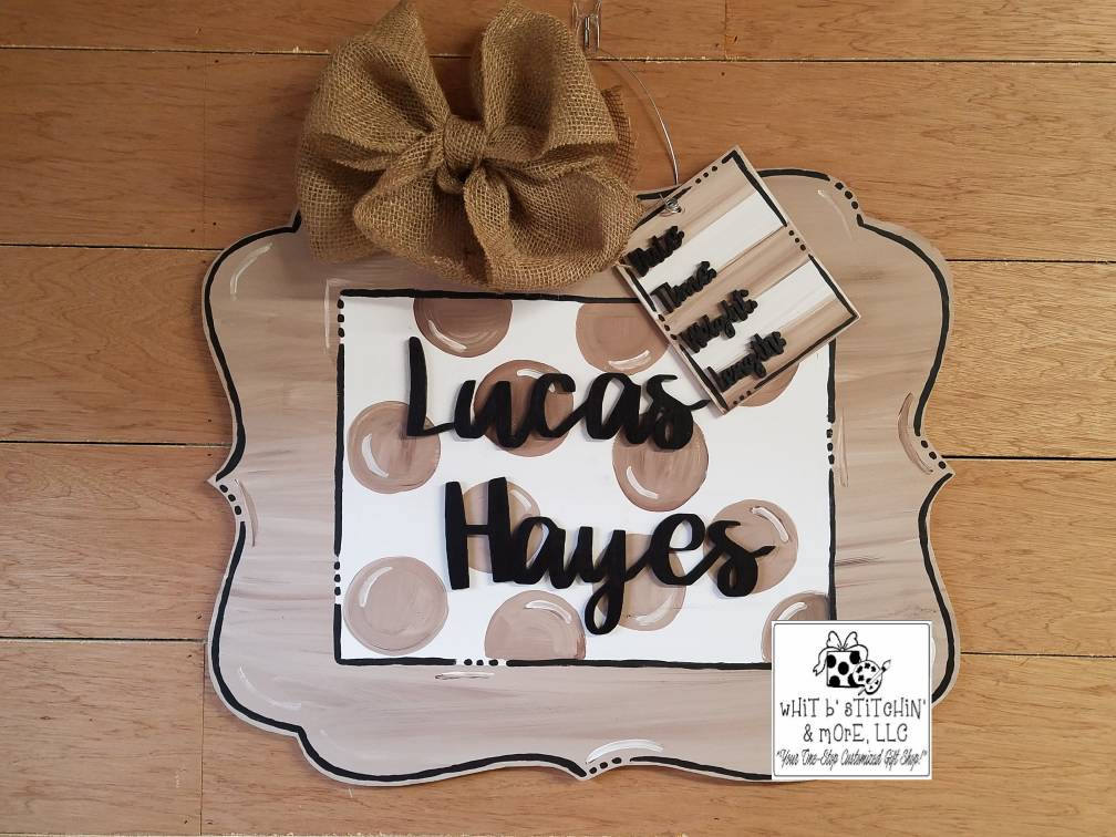 Hospital door hanger, baby door hanger boy, Neutral Door Hanger, Simple Baby Door Hanger, Unique Baby Door Hanger, Cute Baby Door Hanger