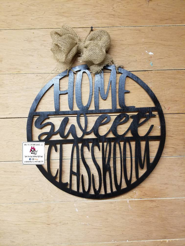 Classroom door hanger, teacher door hanger, home sweet classroom, teacher classroom decor