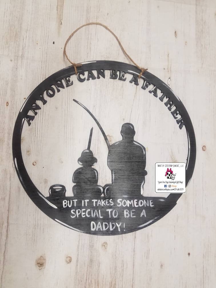 Father's Day gift, custom father gift, daddy door hanger, boy wall decor, Father's Day item, boy door hanger, dad gift item