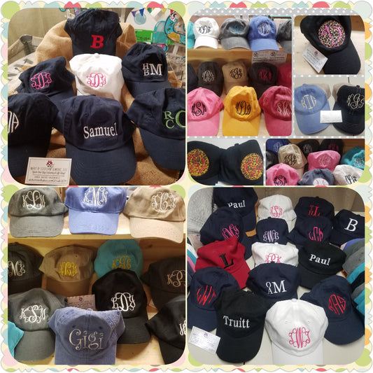 Monogram Hats
