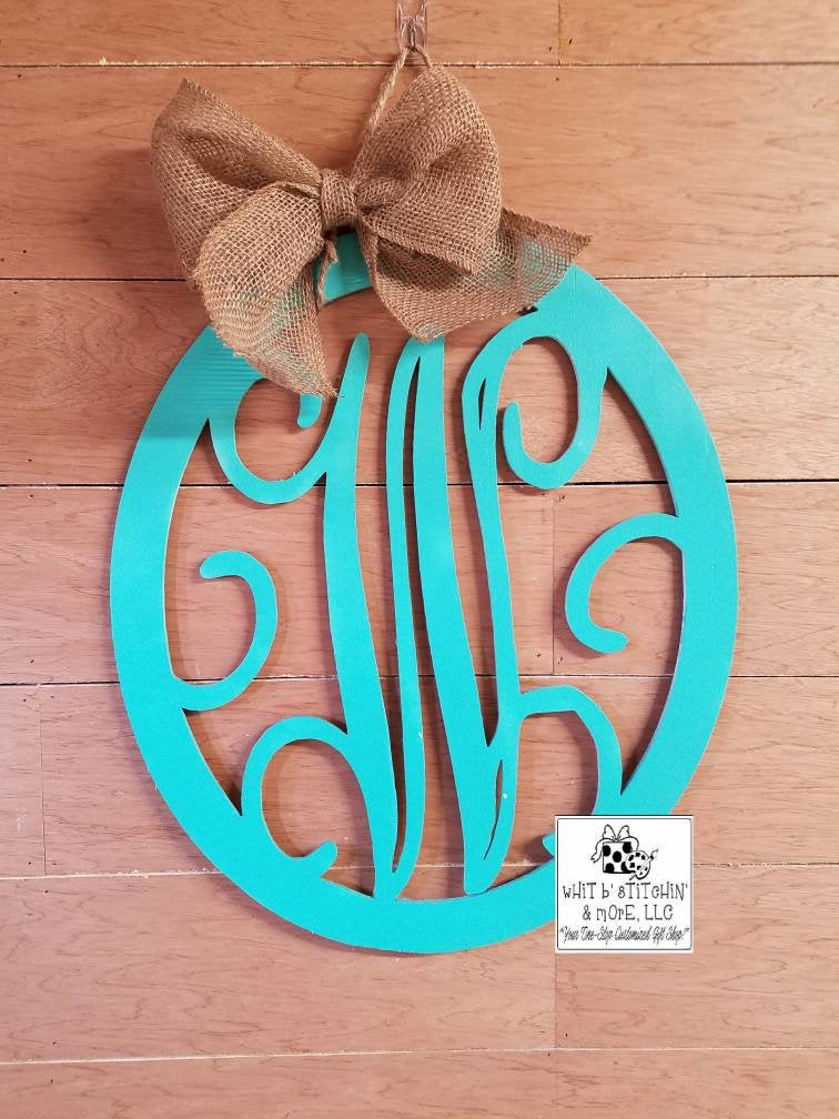 Monogram Door Hanger, custom door hanger, letter door hanger, wedding gift, customized door hanger